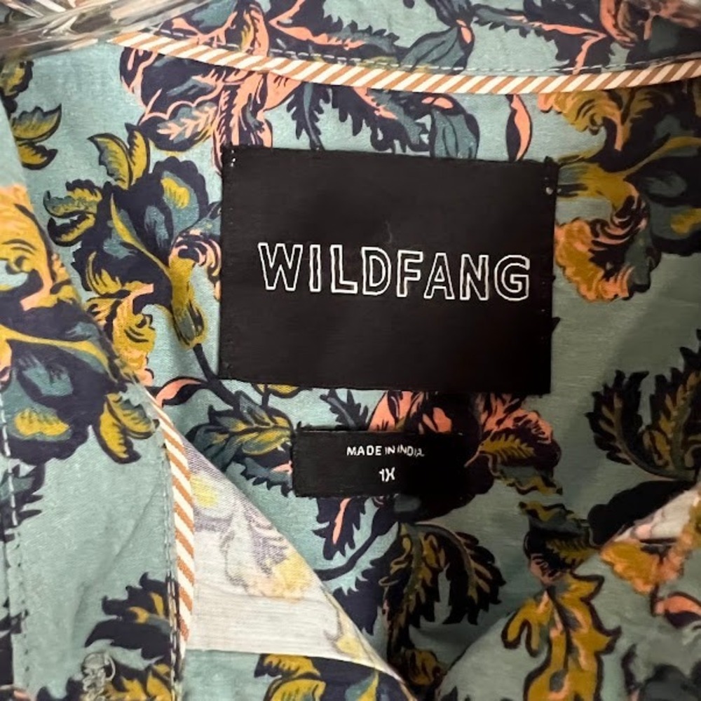 Wildfang The Essential Button Up Shirt Unisex 1X Floral Casual Everyday Career - Picture 3 of 9